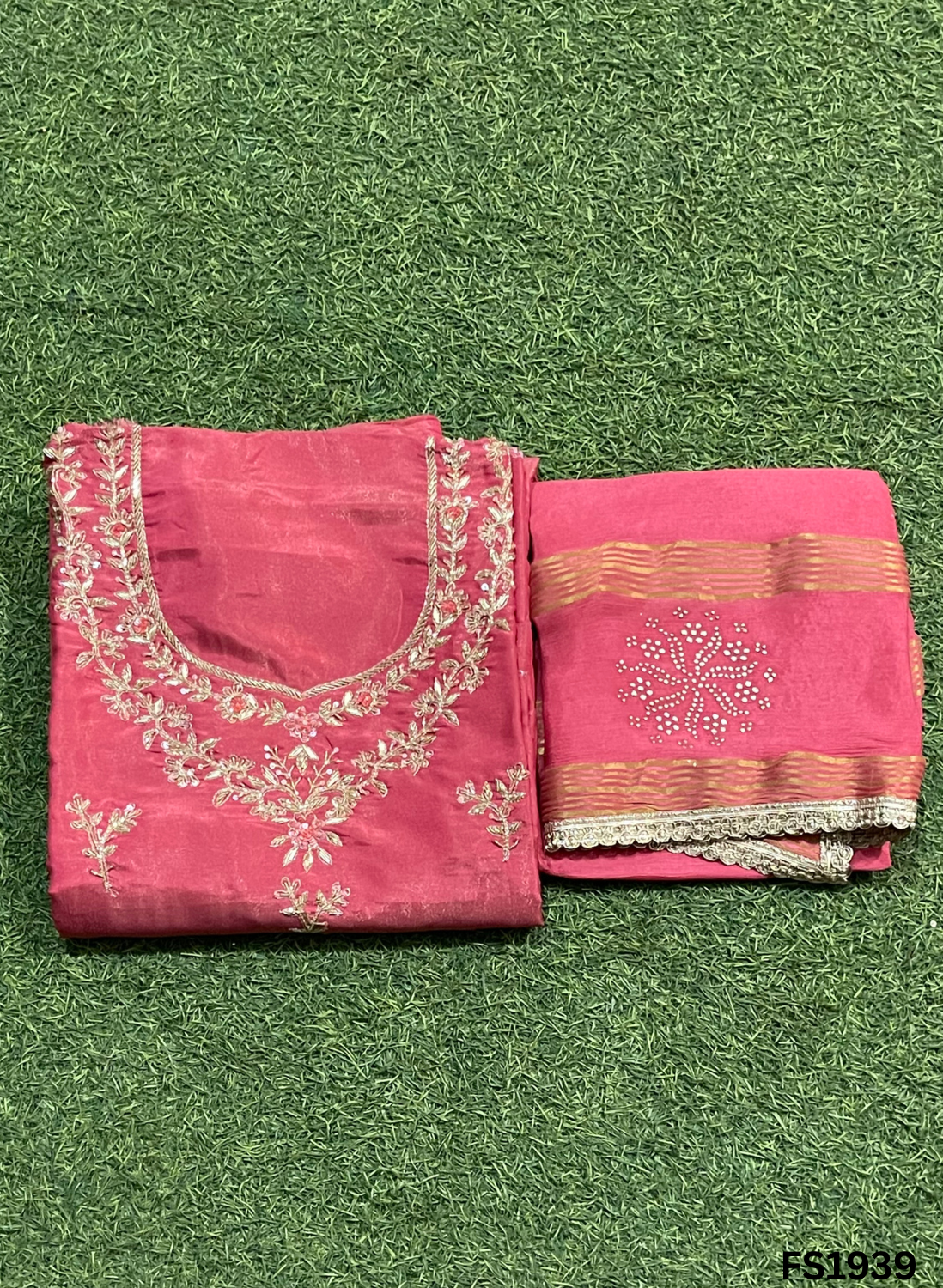 FS1939 | Purple | Shimmer Suit | Party Wear | Wedding | Jaggo | Ring Ceremony | Festival