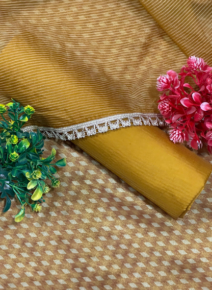 Mustred | Shimmer Suit | Party Wear | Wedding | Jaggo | Ring Ceremony | Festival |