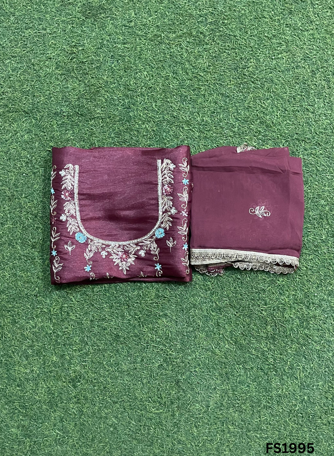 FS1995 | Mehandi | Shimmer suit | Wedding | Party Wear | Jaggo | Ring Ceremony | Festival