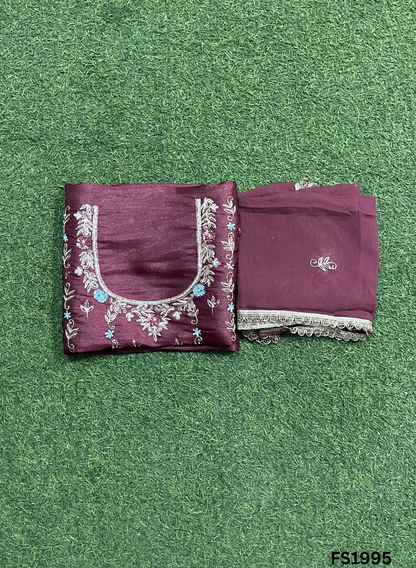 FS1995 | Mehandi | Shimmer suit | Wedding | Party Wear | Jaggo | Ring Ceremony | Festival