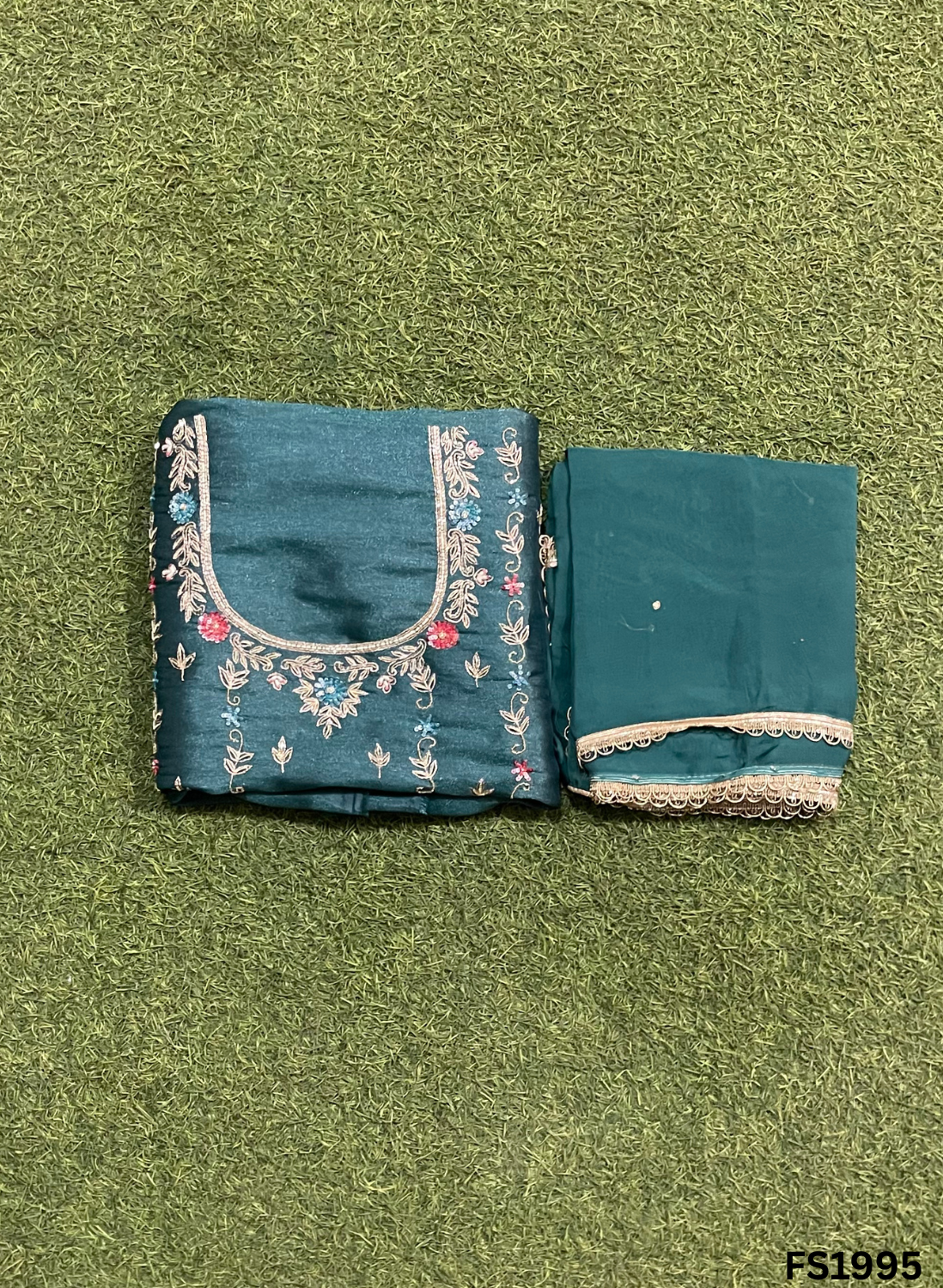 FS1995 | Mehandi | Shimmer suit | Wedding | Party Wear | Jaggo | Ring Ceremony | Festival