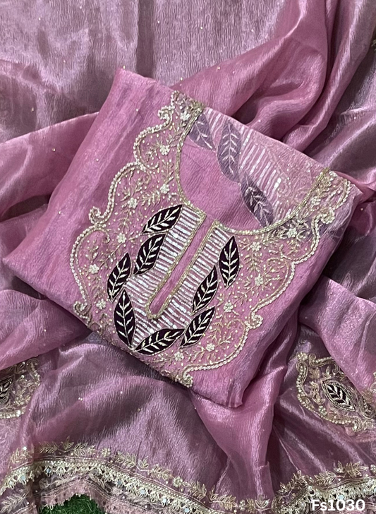 FS1030 | Onion | Crush Shimmer Suit | Party Wear | Wedding | Jaggo | Ring Ceremony | Festival |