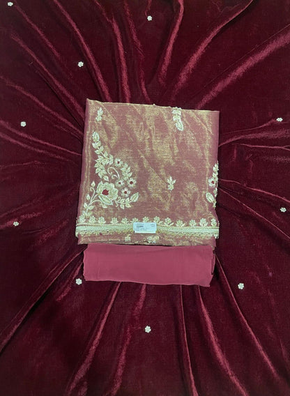 Shimmer velvet Suit | Party Wear | Wedding | Jaggo | Ring Ceremony | Festival | FS222
