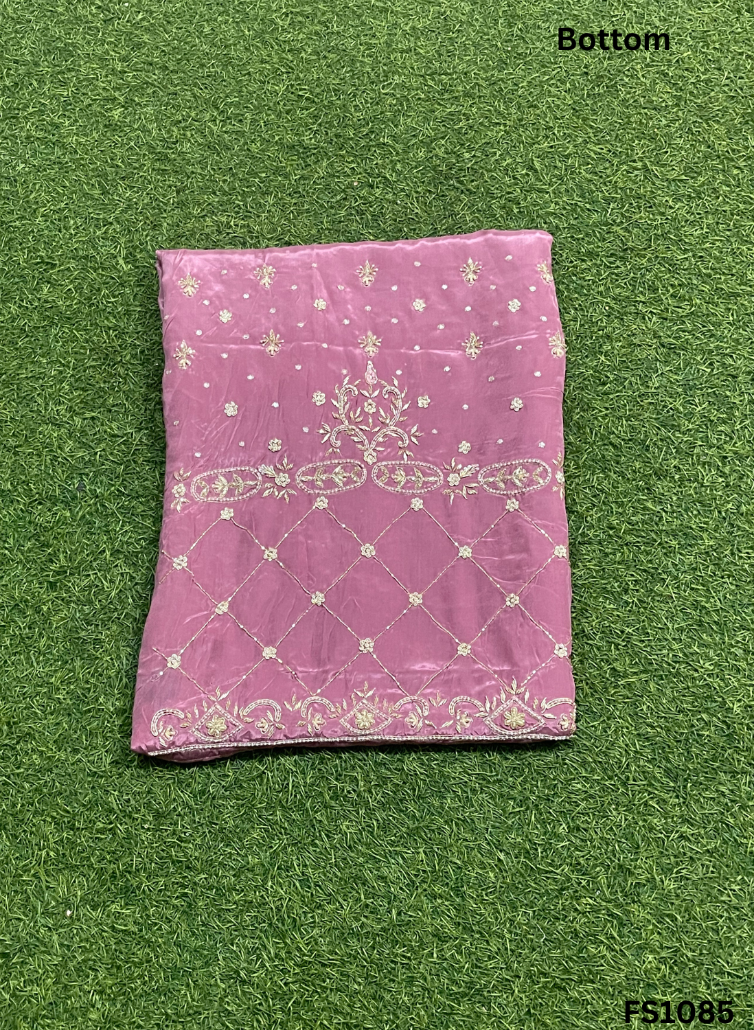 FS1085 | Onion | Silk | Party Wear | Wedding | Jaggo | Ring Ceremony | Festival