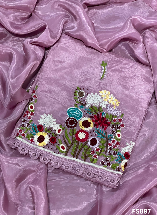 FS897 | Levender | Tabi Silk Suit | Party Wear | Wedding | Jaggo | Festival