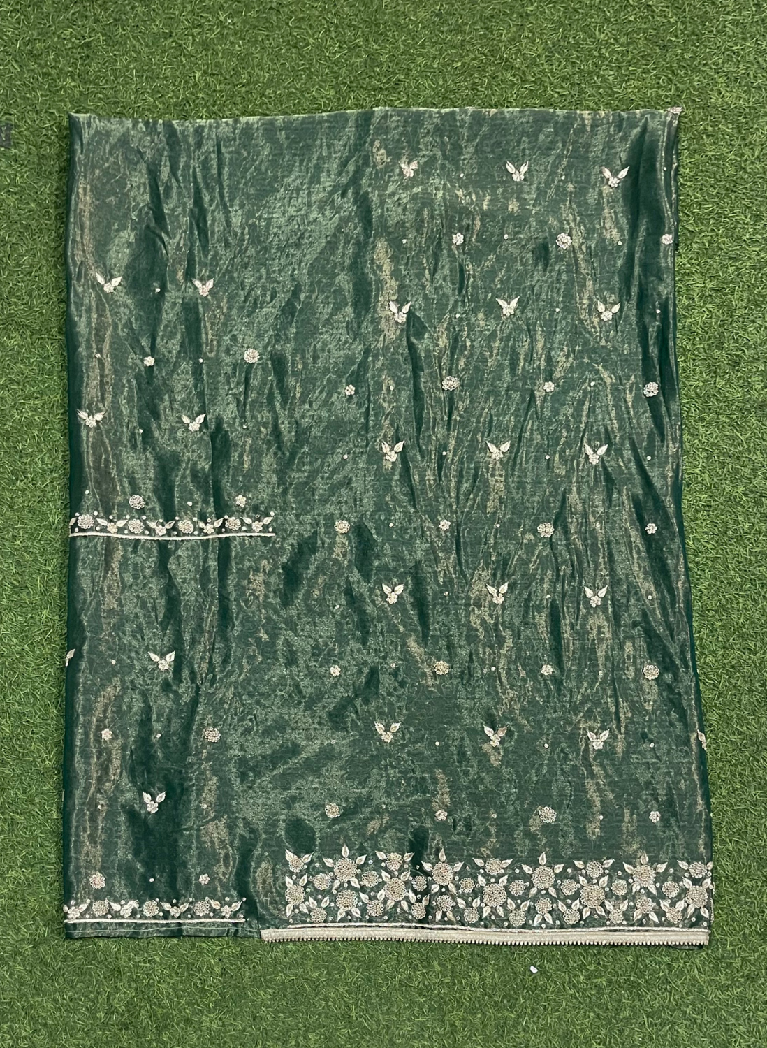 FS2455| Bottle-Green |  Velvet suite | Pure velvet | Wedding | Party Wear | Jaggo | Ring Ceremony | Festival