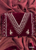 FS2150 | Mehroon | Velvet suite | Pure velvet | Wedding | Party Wear | Jaggo | Ring Ceremony | Festival
