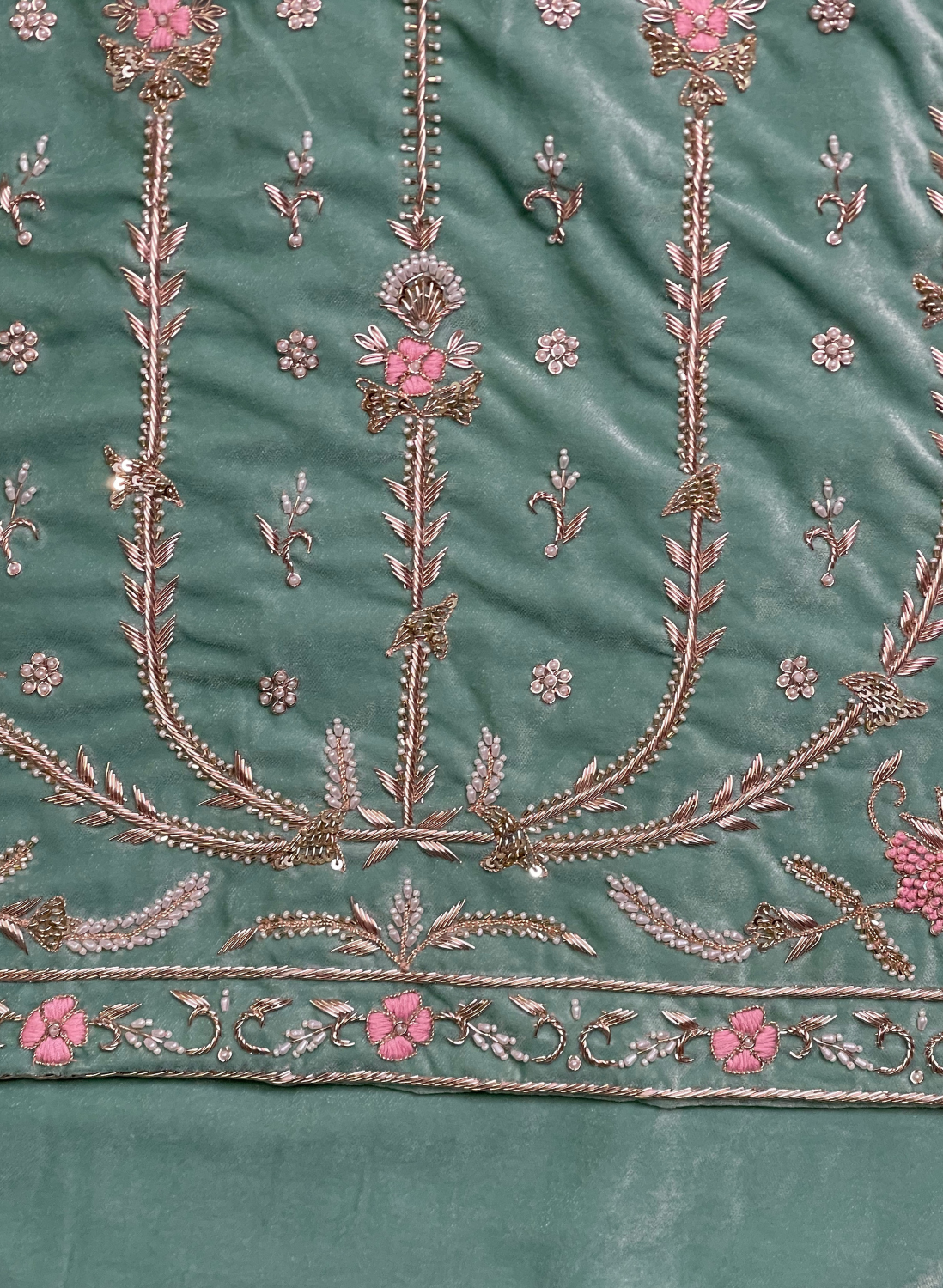 Sky blue |velvet suite | Pure velvet | Wedding | Party Wear | Jaggo | Ring Ceremony | Festival | Allover