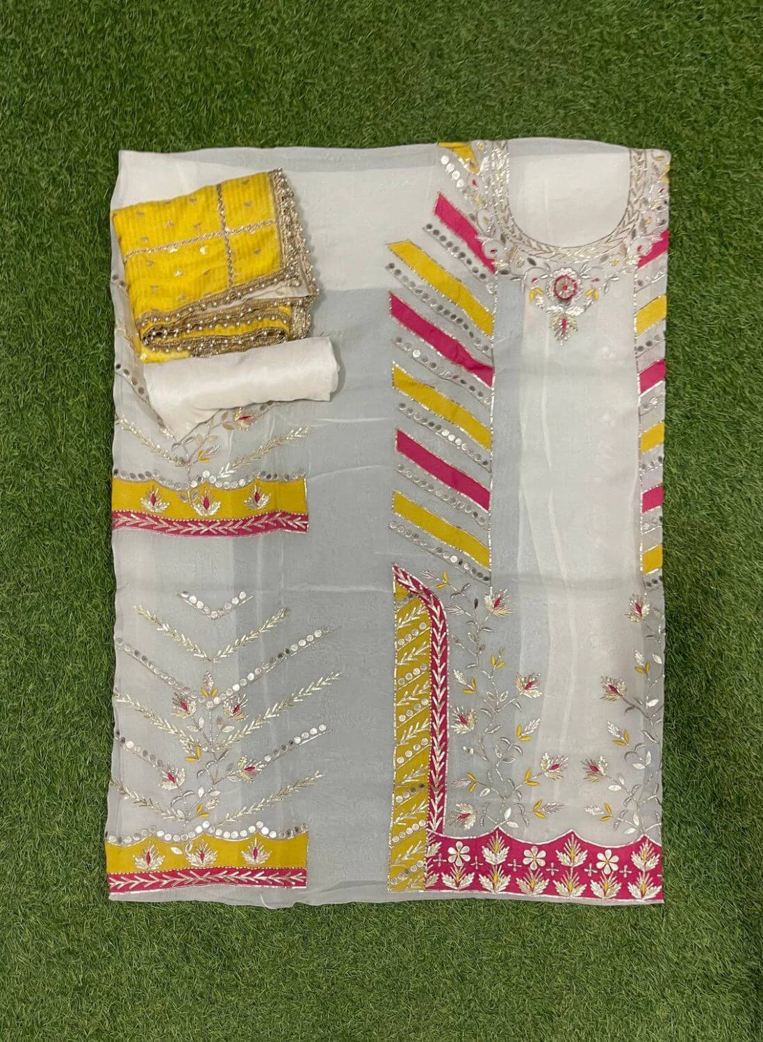 White Organza Suit | Wedding | Party Wear | Jaggo| Festival | Casual Wear |