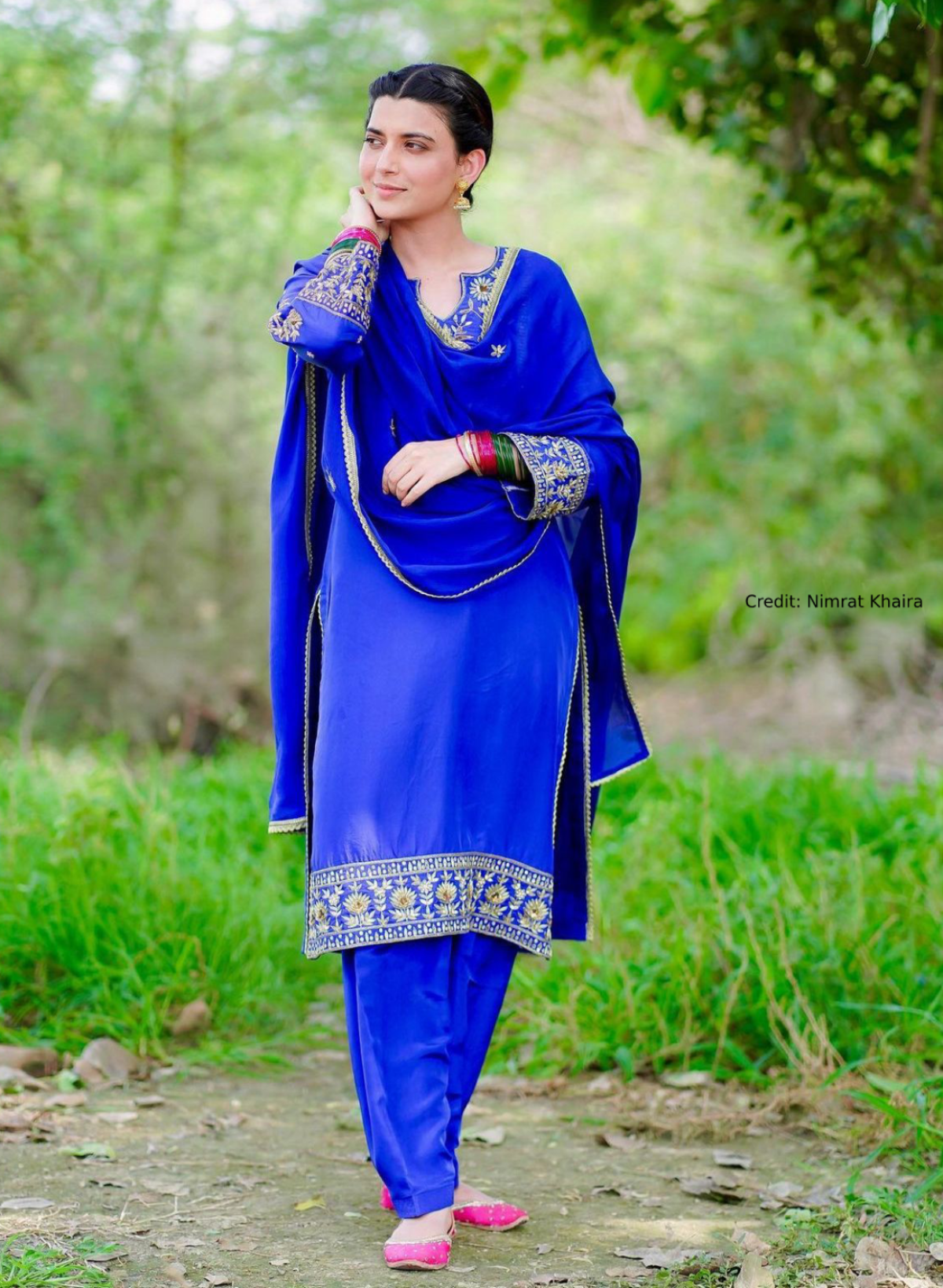 Blue Suit Sets: Buy Blue Salwar Suits Online in India @Best Price | Aachho